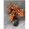 Image 2 : LARGE CARNELIAN BONSAI TREE WITH AMETHYST BASE APPROX 17.5X16" RETAIL $5500