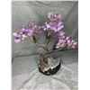 Image 1 : LARGE AMETHYST TREE ON AMETHYST BASE (BRAZIL) RETAIL $2,400 APPROX 15"