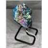 Image 2 : AMETHYST TITANIUM AURA ON STAND APPROX 7.5X4" RETAIL $2500