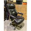 Image 2 : LEATHER ROLLING OFFICE CHAIR