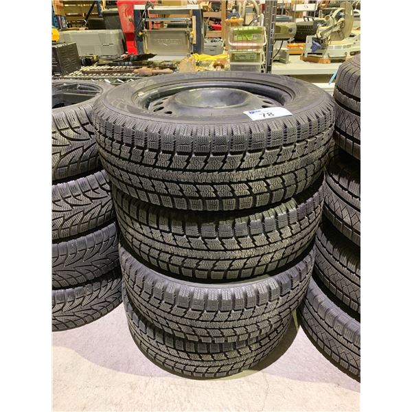 SET OF 4 TOYO STUDLESS OBSERVE 235/60R17 TIRES ON RIMS - Able Auctions