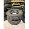 Image 1 : SET OF 2 GOOD YEAR ULTRA GRIP ICE 215/65R17 TIRES ON RIMS