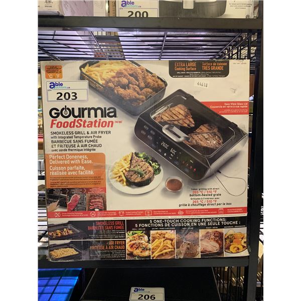 GOURMIA FOOD STATION GRILL AND AIRFRYER