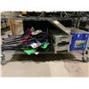 Image 1 : SHELF LOT OF FOLDING CHAIRS, COOLER AND MORE