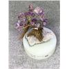 Image 2 : AMETHYST BONSAI TREE ON BASE APPROX 5" RETAIL $269 *SOME TREE DAMAGE*