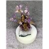 Image 2 : AMETHYST BONSAI TREE ON BASE APPROX 5" RETAIL $269 *UNATTACHED*