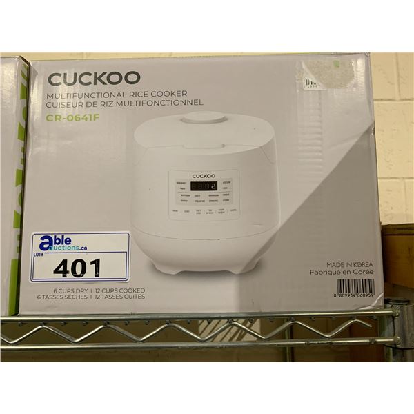 CUCKOO CR-0641F MULTIFUNCTIONAL ELECTRIC RICE COOKER