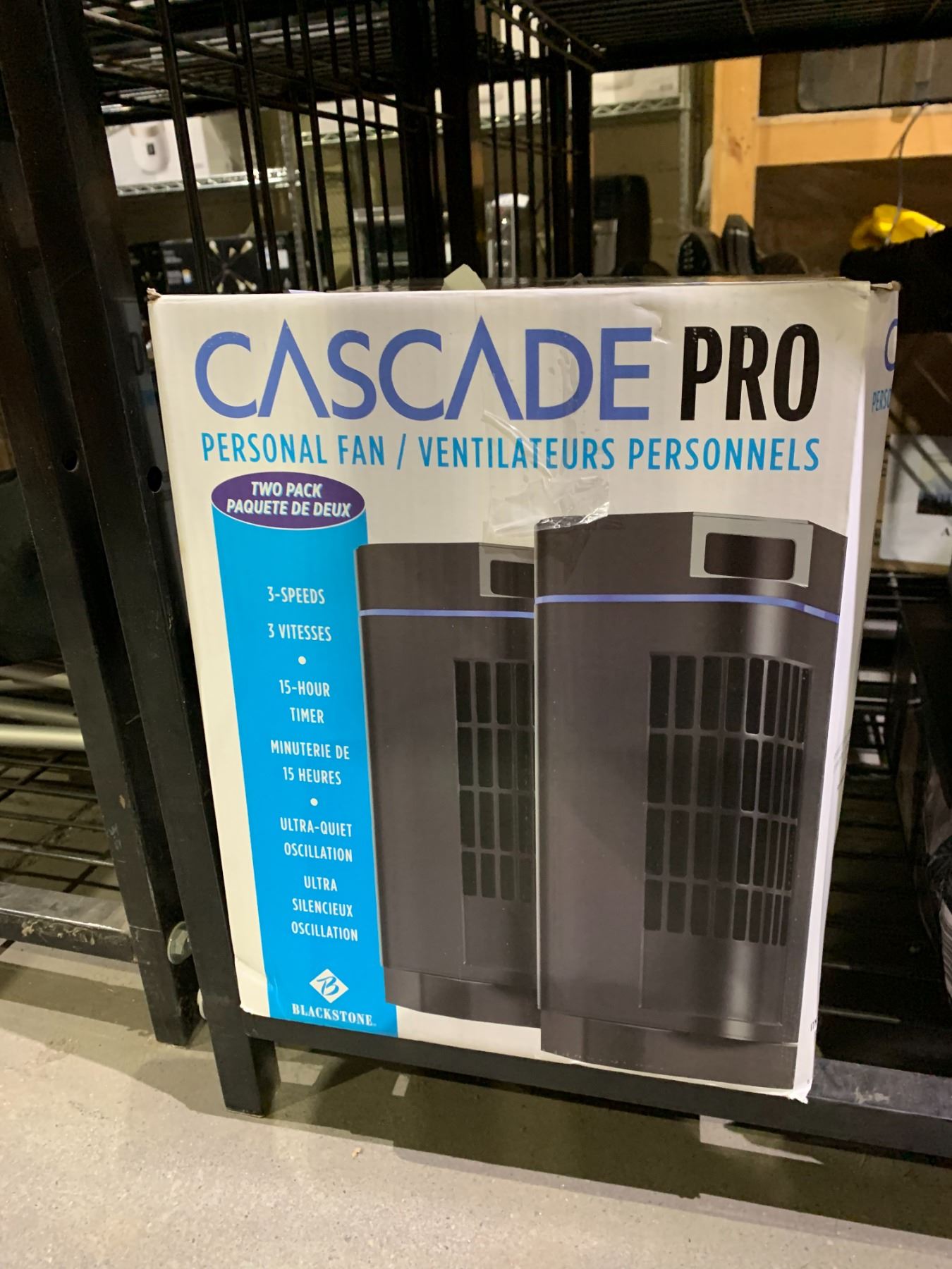 Cascade Box Fans CASCADE PRO PERSONAL FAN 2 PACK - Able Auctions