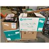 Image 8 : PALLET OF ASSORTED ITEMS INCLUDING; FILING CABINET, CLAMPS, LATEX-ITE RUNWAY FORMULA AND MORE