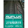 Image 2 : *NEW* SET OF 4 AUPLUS PLUSPOP 275/45R19 108W XL TIRES **$6.50/TIRE ECO-LEVY WILL BE CHARGED**