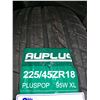 Image 2 : *NEW* SET OF 4 AUPLUS PLUSPOP 225/45ZR18 95W XL TIRES **$6.50/TIRE ECO-LEVY WILL BE CHARGED**