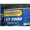 Image 2 : *NEW* SET OF 4 COMFORSER CF 2000 245/65R17 107H TIRES **$6.50/TIRE ECO-LEVY WILL BE CHARGED**