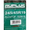 Image 2 : *NEW* SET OF 4 AUPLUS PLUSPOP 245/45R19 102W XL TIRES **$6.50/TIRE ECO-LEVY WILL BE CHARGED**