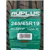 Image 2 : *NEW* SET OF 4 AUPLUS PLUSPOP 245/45R19 102W XL TIRES **$6.50/TIRE ECO-LEVY WILL BE CHARGED**