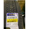 Image 2 : *NEW* SET OF 2 GOODYEAR INTEGRITY 215/70R15 98S TIRES **$6.50/TIRE ECO-LEVY WILL BE CHARGED**