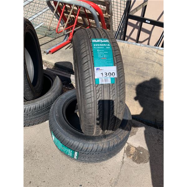 *NEW* SET OF 2 AUPLUS PLUSMAX 225/60R16 98H TIRES **$6.50/TIRE ECO-LEVY WILL BE CHARGED**