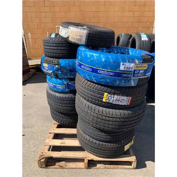 *ALL NEW* PALLET OF 11 ASSORTED TIRES **$6.50/TIRE ECO-LEVY WILL BE CHARGED**