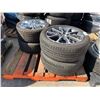 Image 1 : SET OF 2 GOODYEAR EAGLE LS 2 225/50R18 95H TIRES MOUNTED ON 5 BOLT METAL RIMS & SET OF 2 AUPLUS