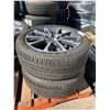 Image 2 : SET OF 2 GOODYEAR EAGLE LS 2 225/50R18 95H TIRES MOUNTED ON 5 BOLT METAL RIMS & SET OF 2 AUPLUS