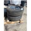 Image 2 : SET OF 2 WINDA WP16 205/55R16 TIRES MOUNTED ON 5 BOLT METAL RIMS & GOODYEAR EAGLE RS-A P205/55R16