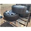 Image 2 : SET OF 3 MICHELIN ENERGY SAVER A/S 235/55R17 TIRES MOUNTED ON FORD 5 BOLT METAL RIMS