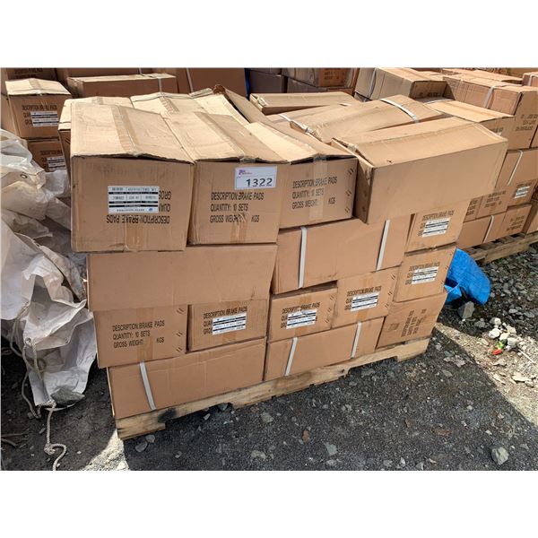 PALLET OF ASSORTED ANTCH INDUSTRIES DISC BRAKE PADS (10 UNITS PER BOX, APPROX 40 BOXES)