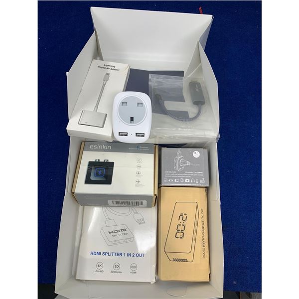 Lot of Digital Devices and Charging Cables