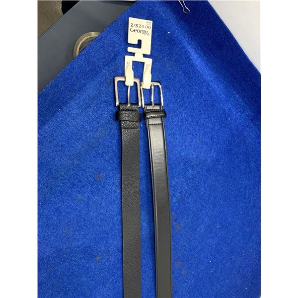 George Black Belts (2ct) size 36-38