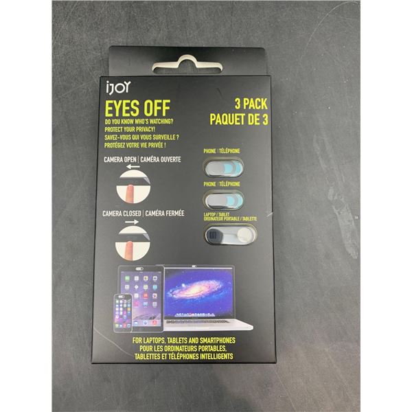 iJoy Eyes Off 3pk Webcam Protector