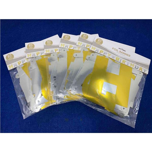 Happy Birthday Foil Banners (7ct)