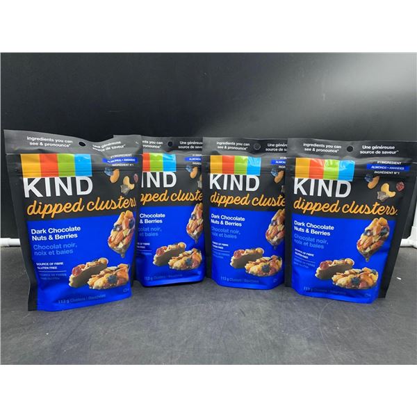 Kind Dipped Clusters-Dark Chocolate Nuts & Berries (4 x 113g)