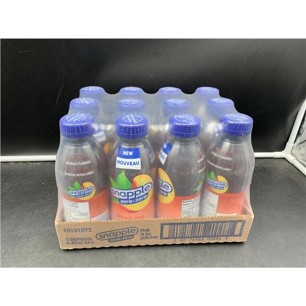 Snapple Zero Sugar Peach Iced Tea (12 x 473ml)