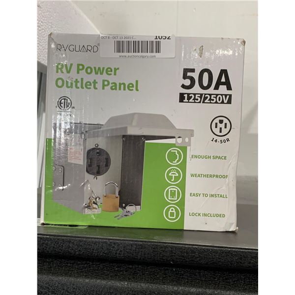 RVGuard RV Power Outlet Panel 50A