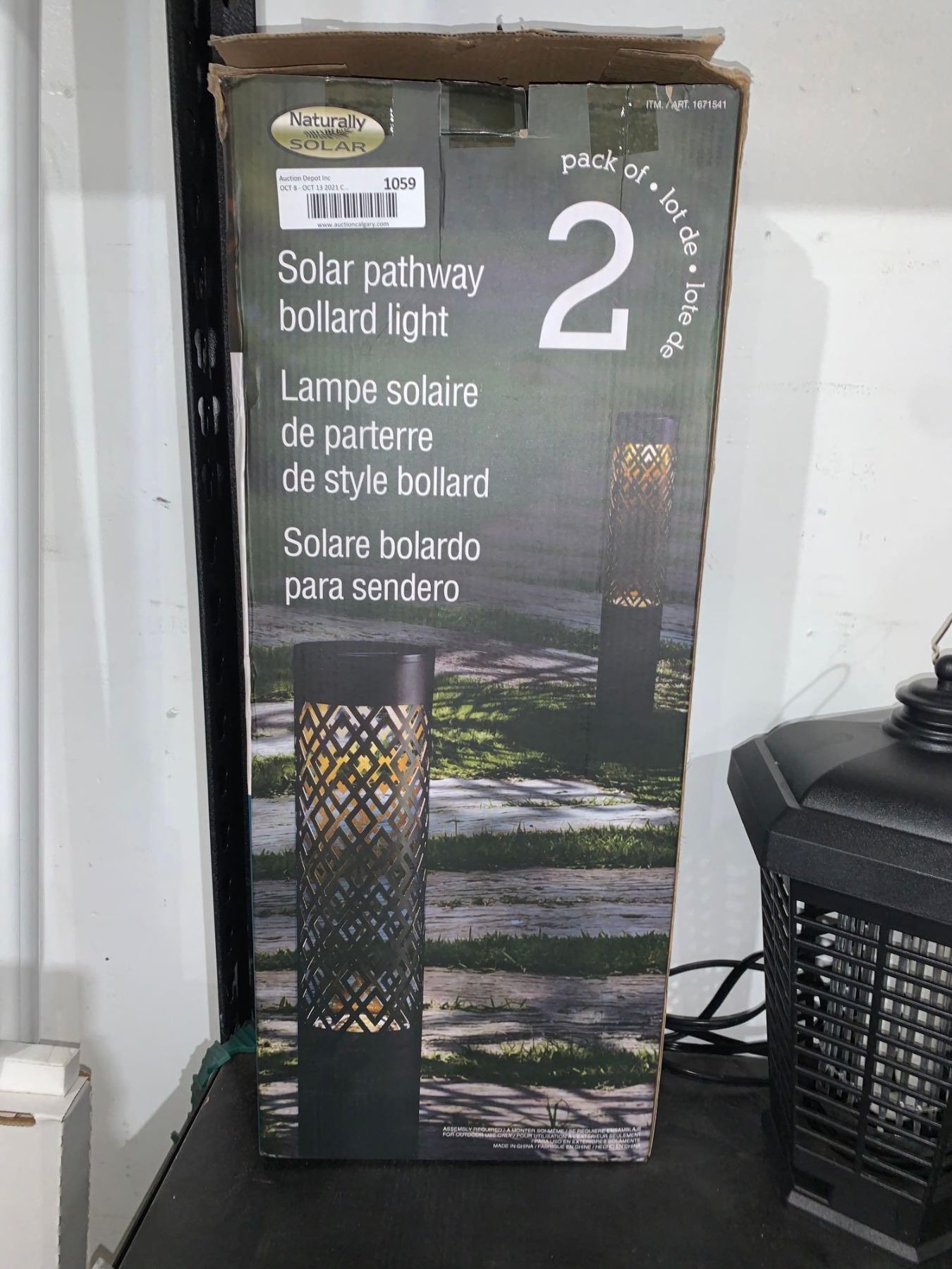 Naturally Solar Solar Pathway Bollard Light Pack of 2