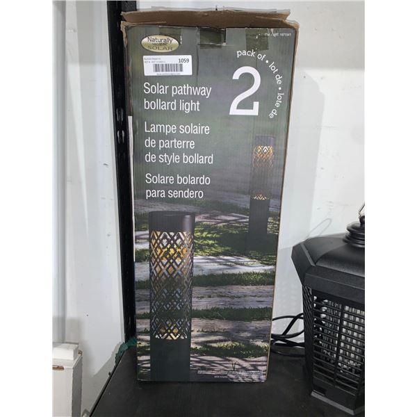 Naturally Solar Solar Pathway Bollard Light Pack of 2