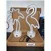 Image 1 : Palm Tree & Flamingo Light Up LED Decoration Lights