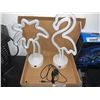 Image 2 : Palm Tree & Flamingo Light Up LED Decoration Lights