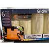 Image 2 : Glow Wick 6 Pc Set Multifunction Remote Control LED Candles