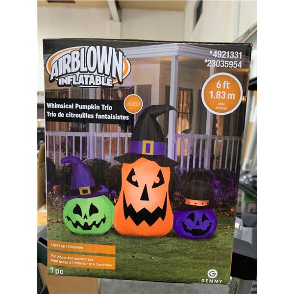 AIrblown Inflatable Whimsical Pumpkin Trio 6 FT