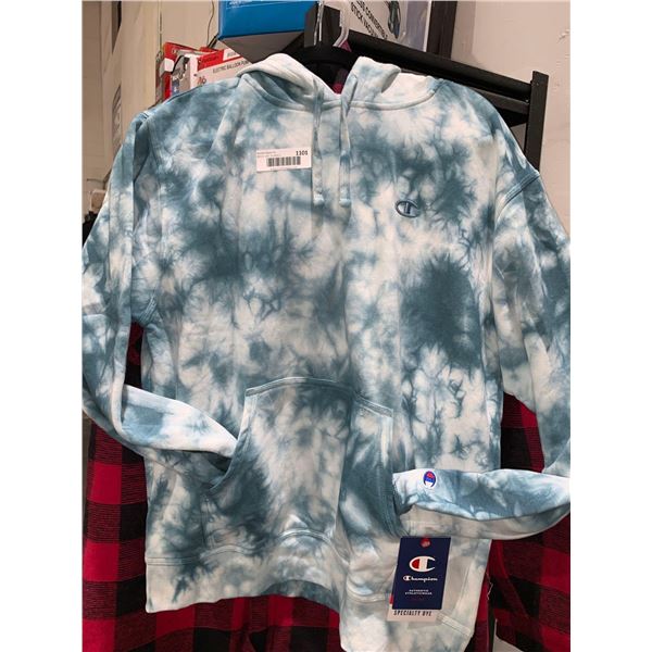 Champion Crush Dye Blue Size Med Pull Over