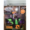 Image 1 : Airblown Inflatable Black & Green Dragon 4.5ft