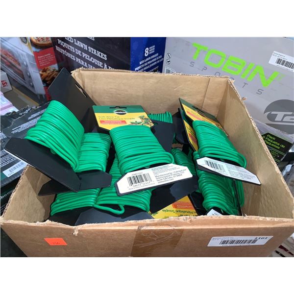 Box Lot of Rubberized Miracle Grow Green Garden Ties (Cut To Size)