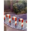 Image 3 : LED Lawn Stakes CandyCanes 8pcs