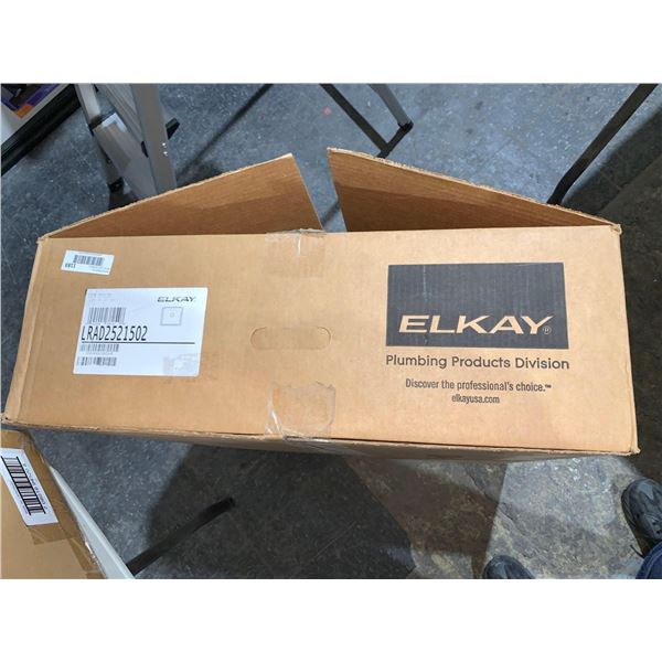 ELKAY LRAD2521502 25 Inch Top Mount Single Bowl Stainless Steel Sink with 18-Gauge, 5 Inch Bowl Dept