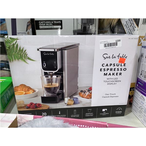 Sur La Table Capsule Espresso Maker with Touch Screen