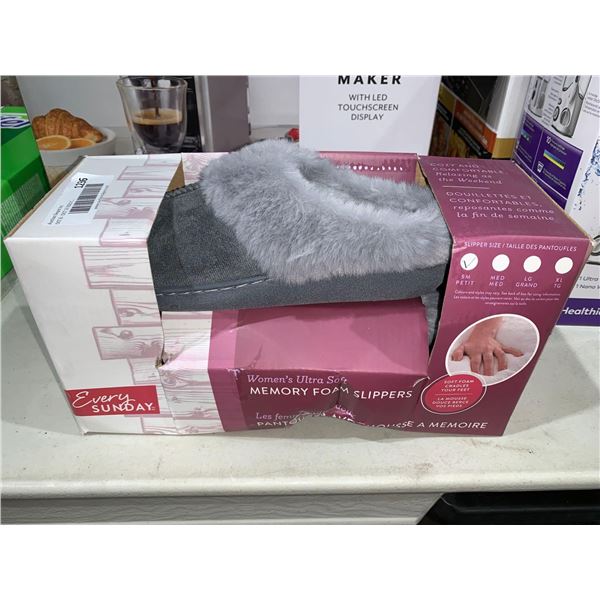 EverySunday Womens Memory Foam Slippers Size Small