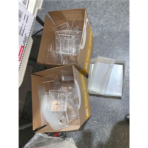 2 Boxes of Plastic Retail Counter Displays