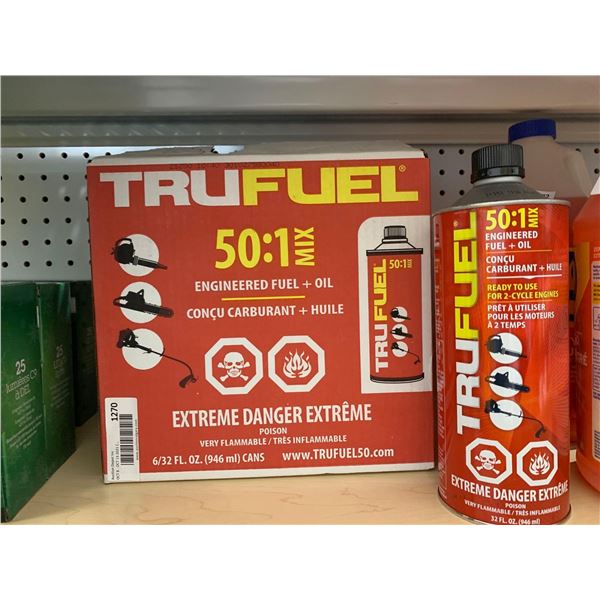 TruFuel 50:1 Mix Engineered Fuel + Oil 6 x 946ml Cans