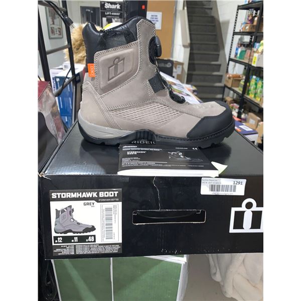 Icon Stormhawk Boot WP Grey Size 12 Mens