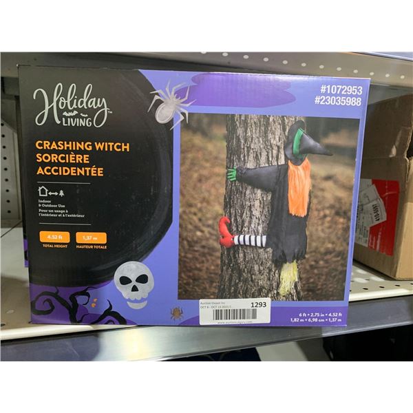 Holiday Living Crashing Witch